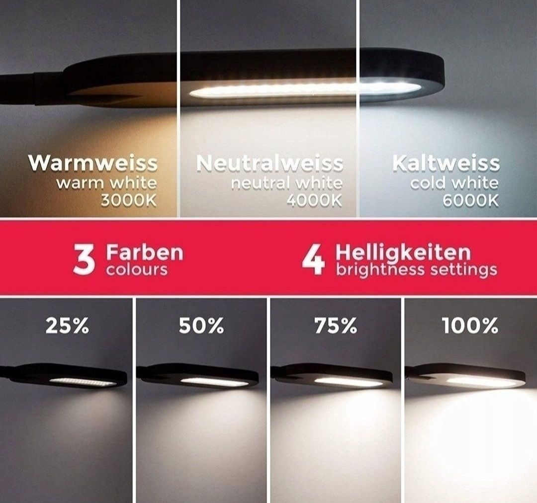 Lampa kolekcjonerska stojąca ściemniacz zmiana barwy ledowa LED 8 watt