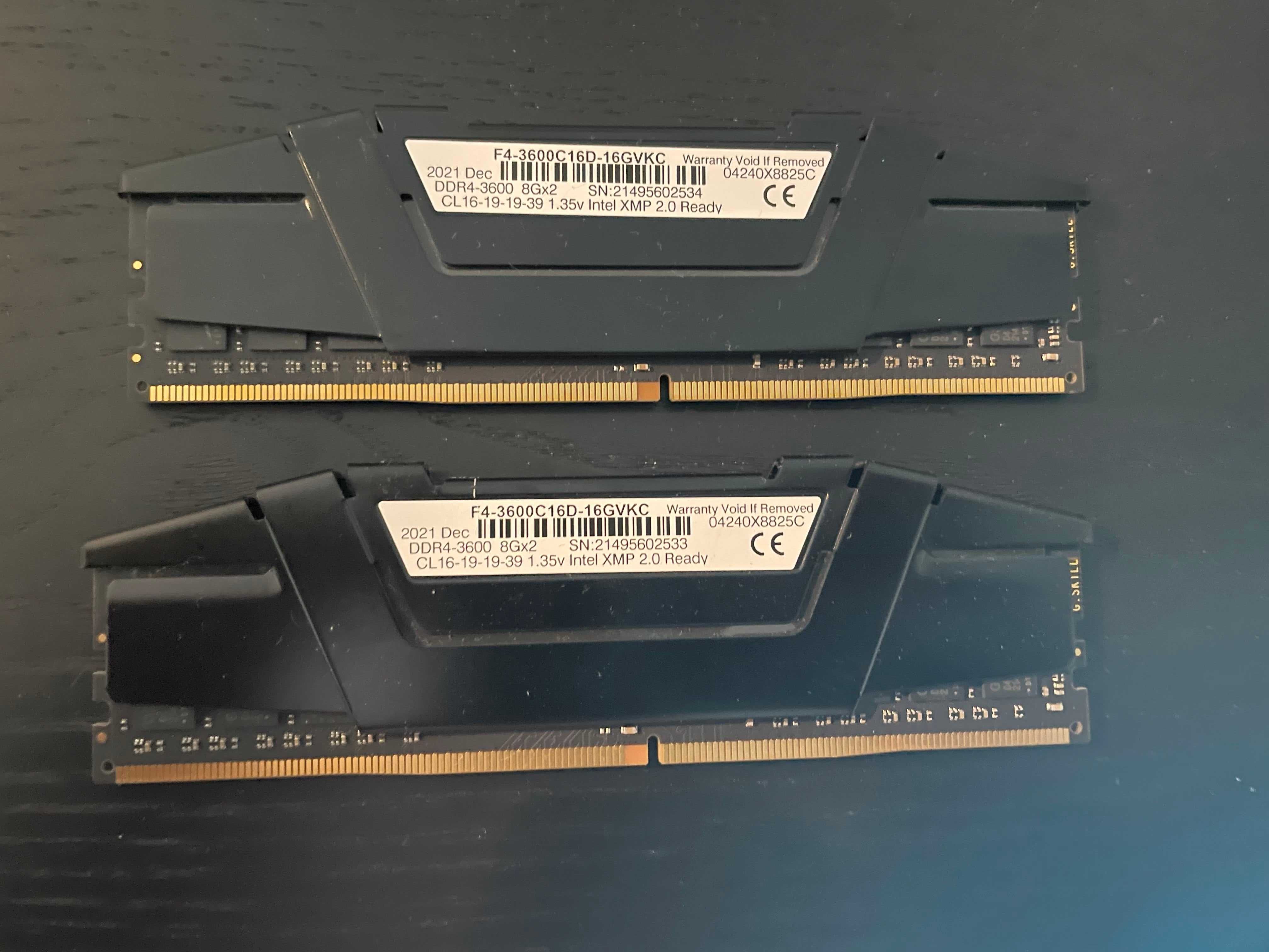 RAM DDR4 16 GB 3600Mhz G.skill RipjawsV