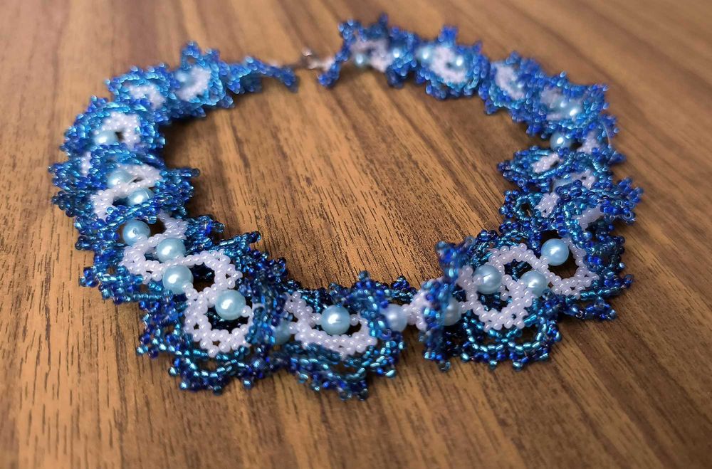 Унікальне намисто з бісеру, ручна робота