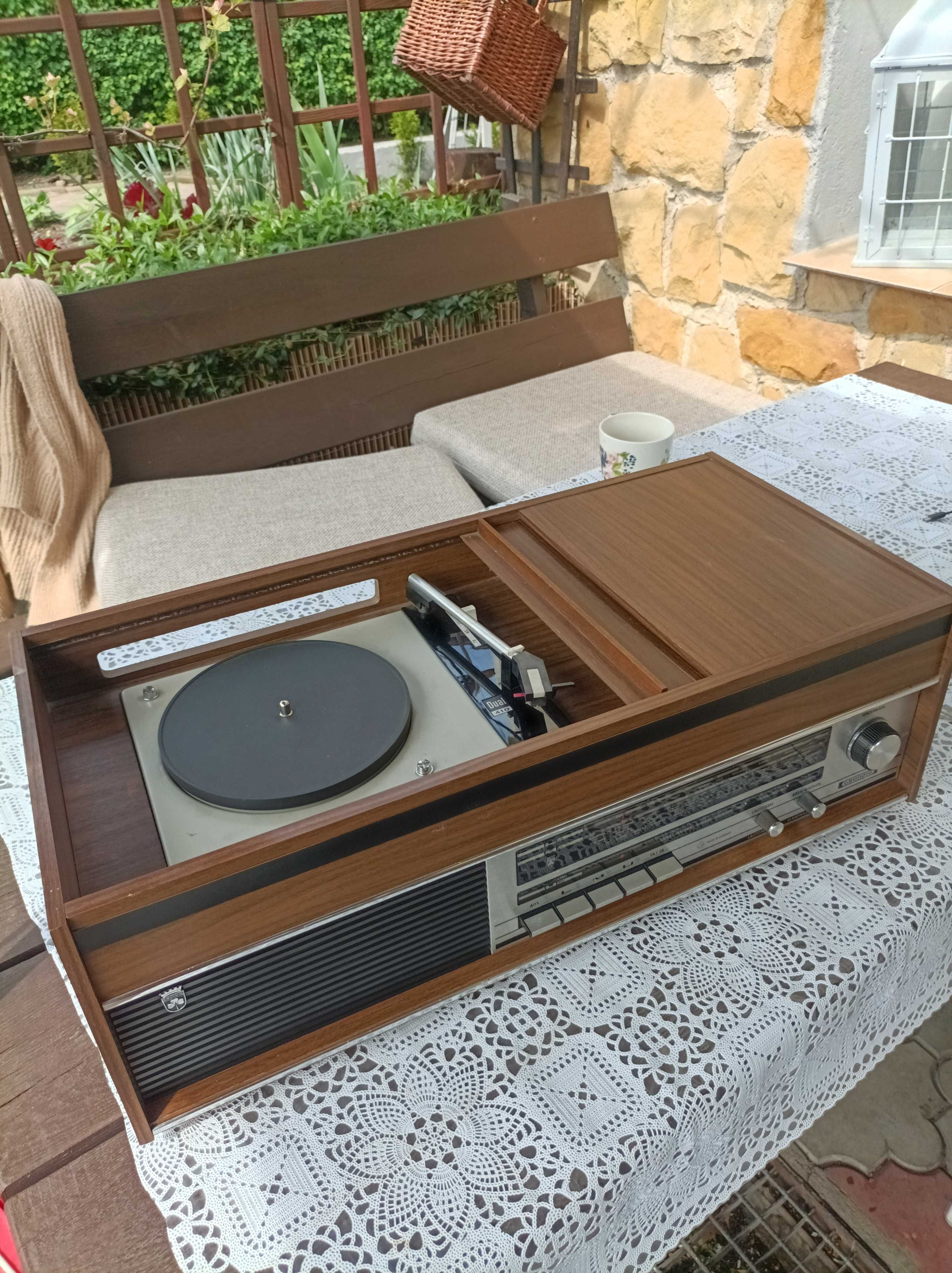 Grundig radio z gramofonem Dual vintage 60's