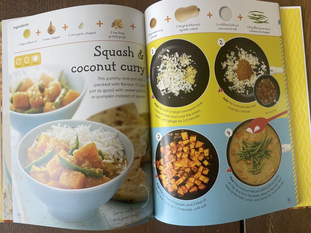 Livro de culinária para crianças