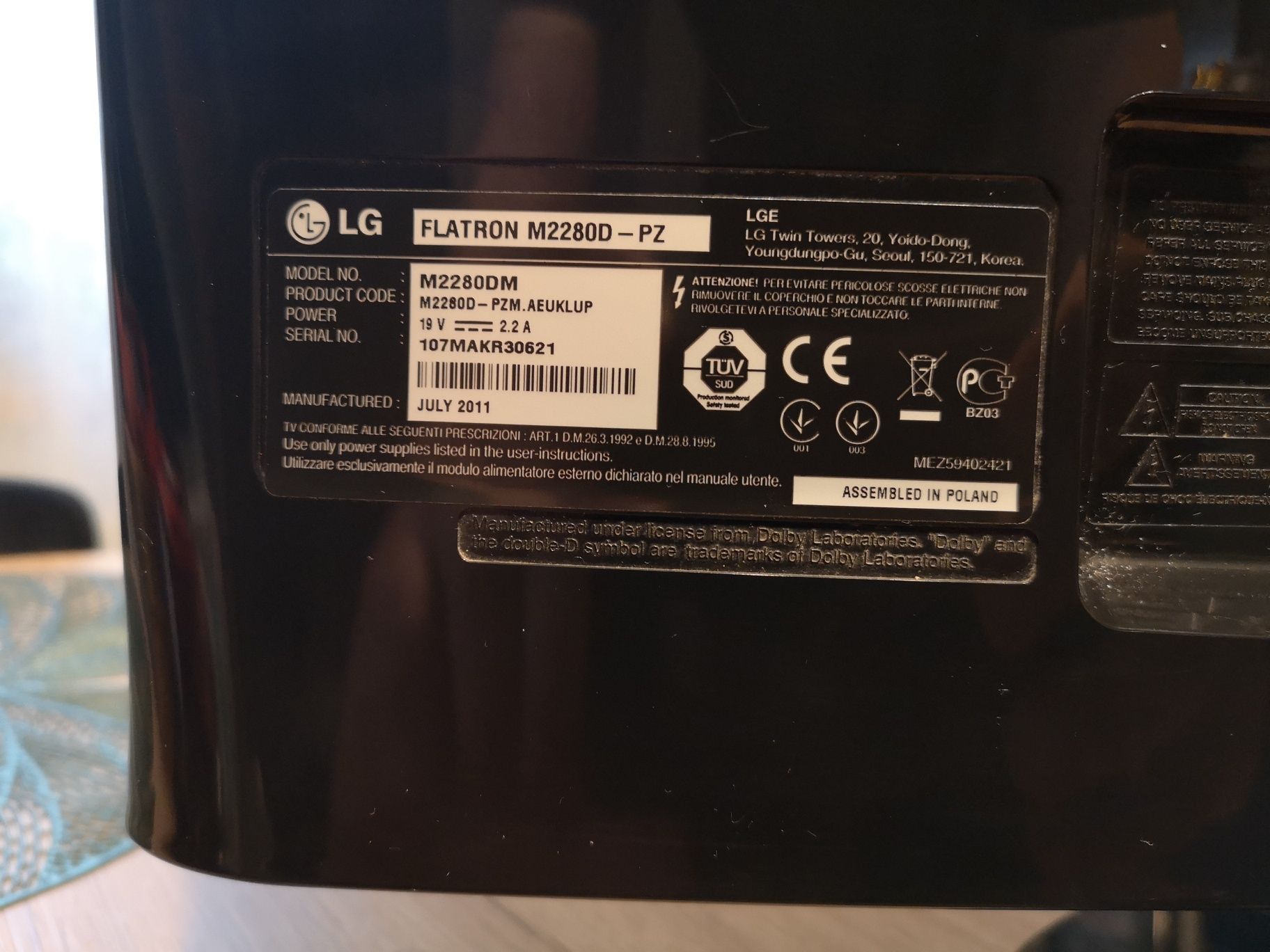 Telewizor Monitor LG