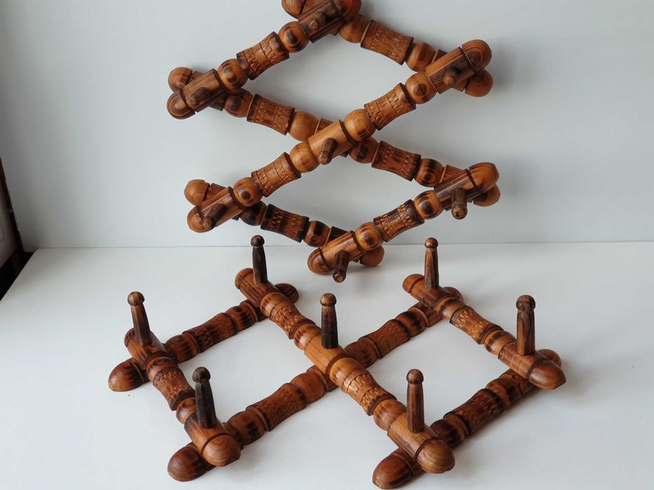 дерев'яна розсувна вішалка ГАРМОШКА часів срср