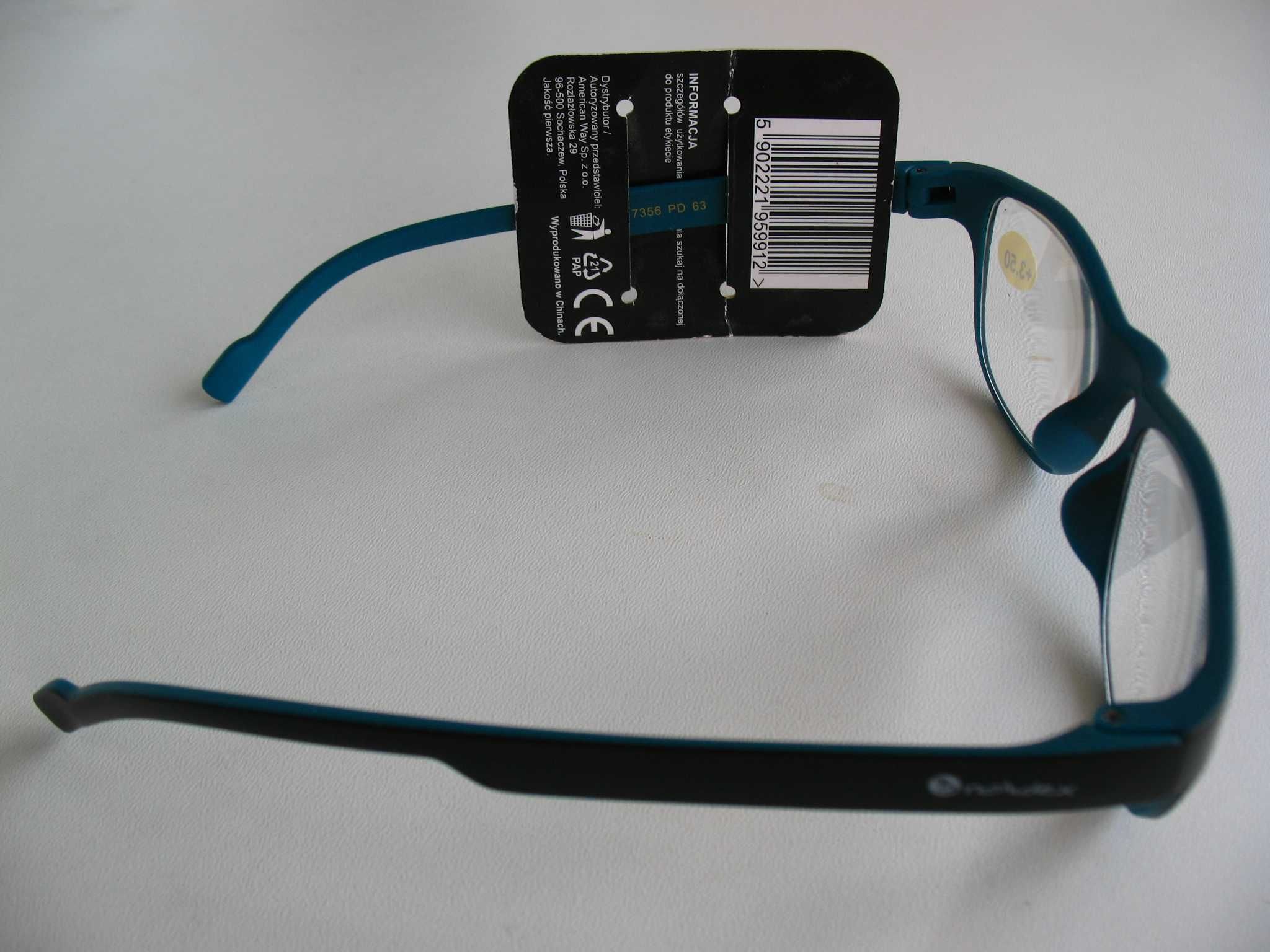 Nowe okulary do czytania, korekcyjne Brandex +3,5.