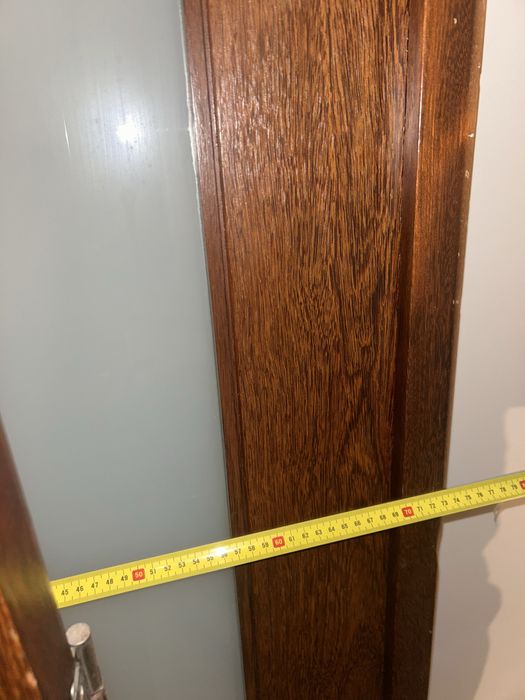 2 Portas interiores madeira com vidro