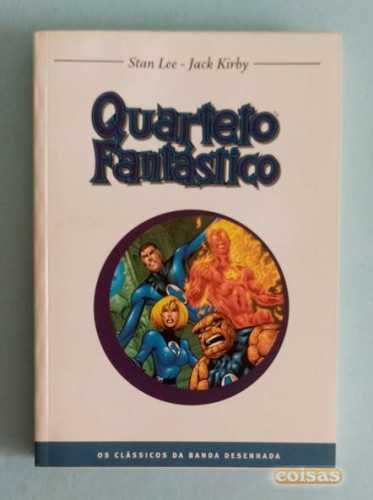 Livro Quarteto Fantástico de Stan LEE Jack KIRBY Classícos BD ENTRG JÁ