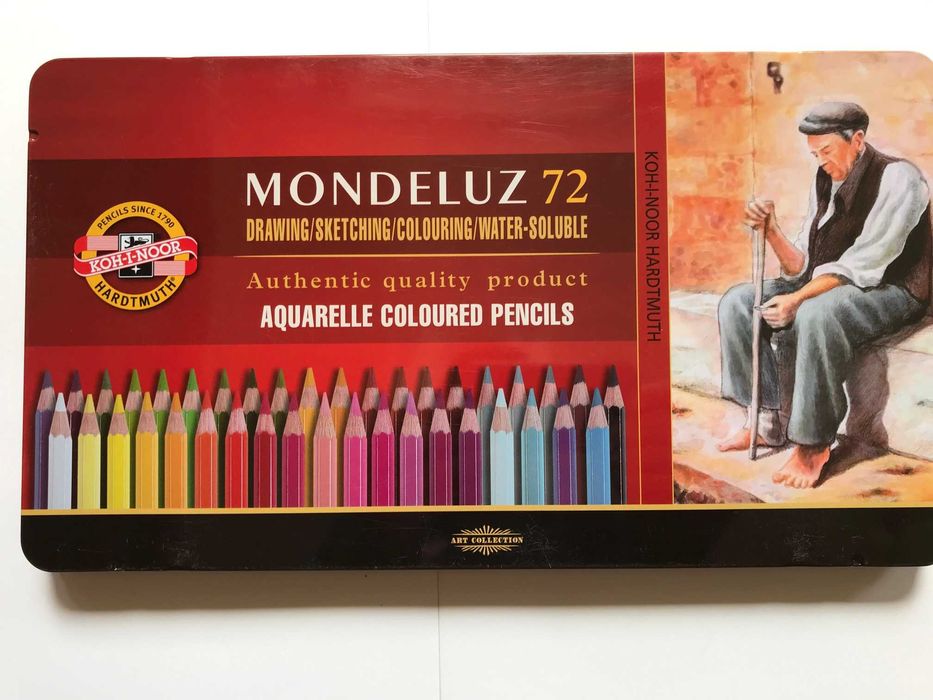 KOH-I-NOOR kredki akwarelowa MONDELUZ 3727 72 kolory metalowe opak.
