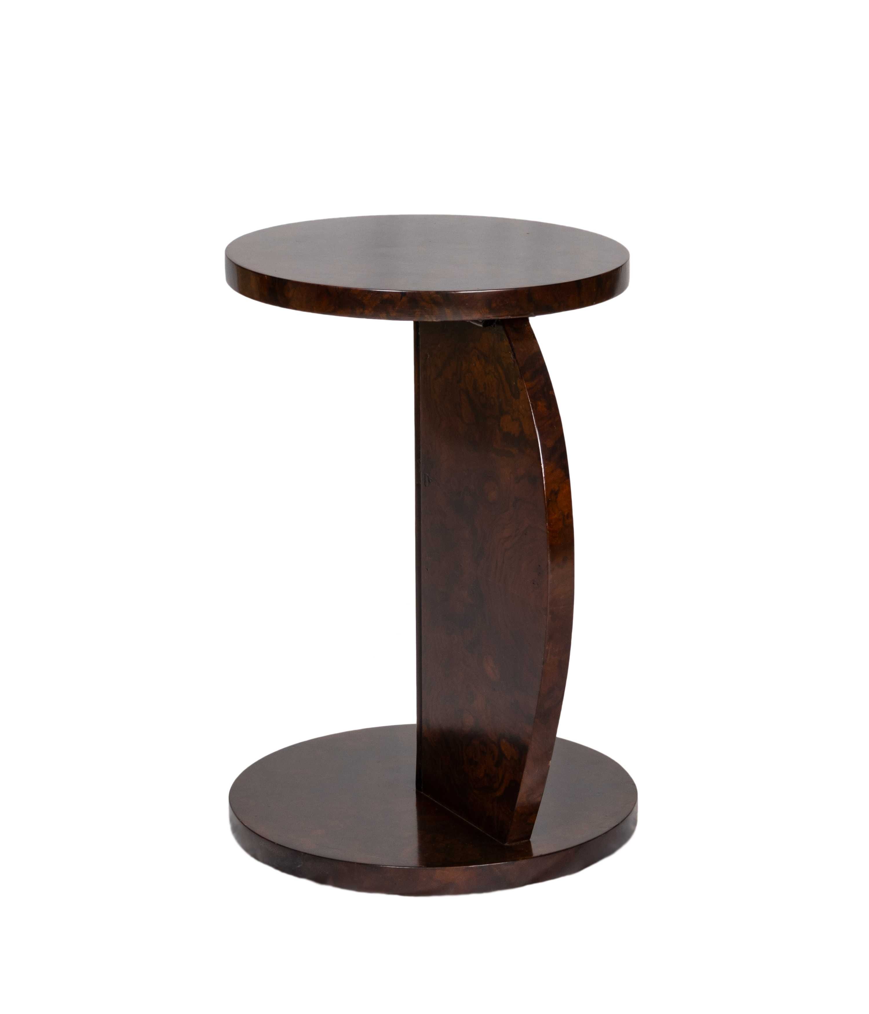 Mesa pedestal circular Art Deco | século XX