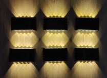 Lampa ścienna 10 LED , kinkiet solarny Zestaw 6 lamp