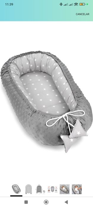 Ninho para bebé reversível