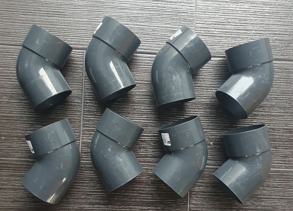 Продам коліна пластикової водостічки Profil,колір графіт,100/60.