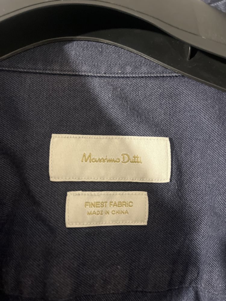 Granatowa koszula Massimo Dutti XL