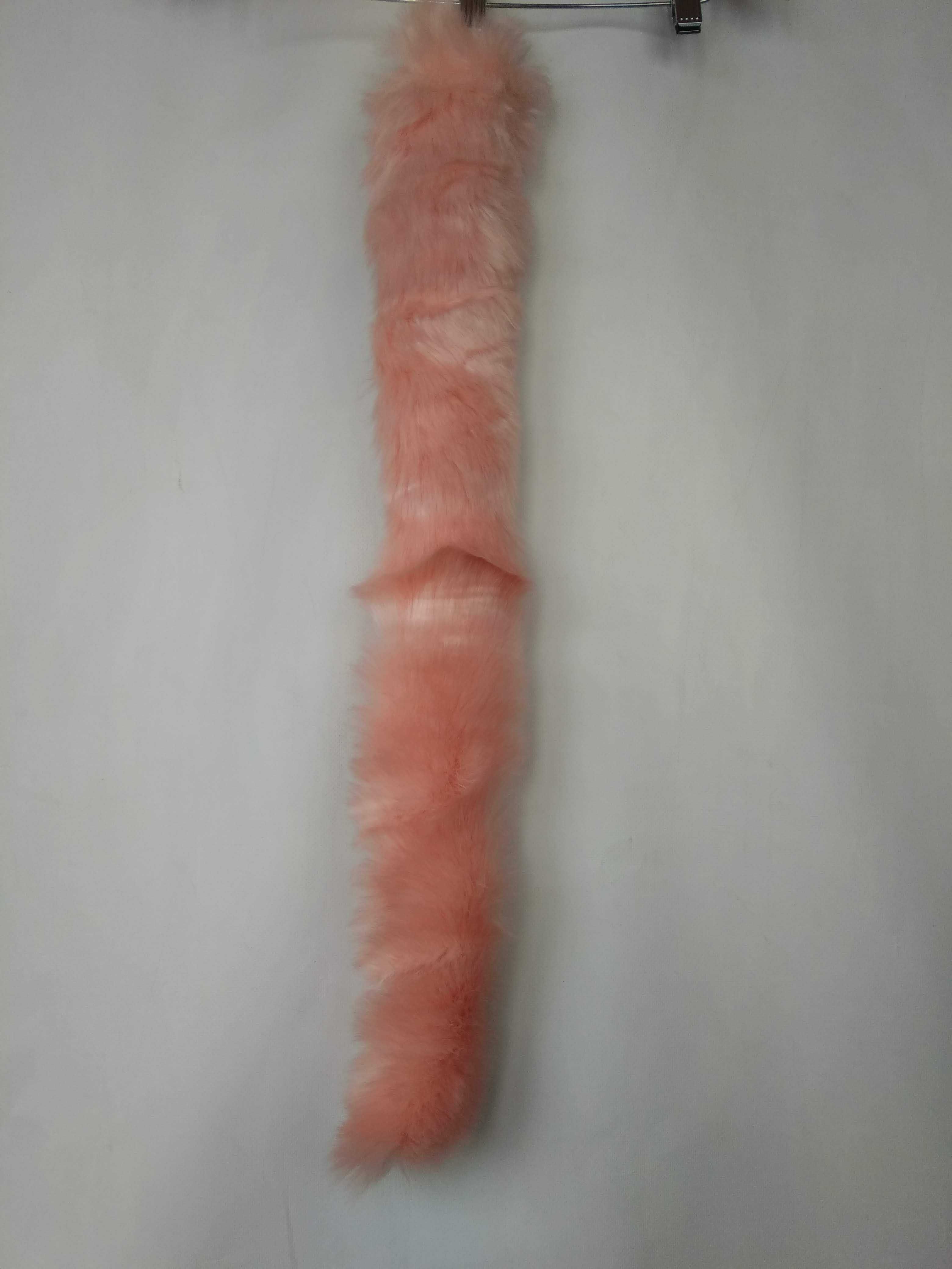 Розовый мех искусственный воротник