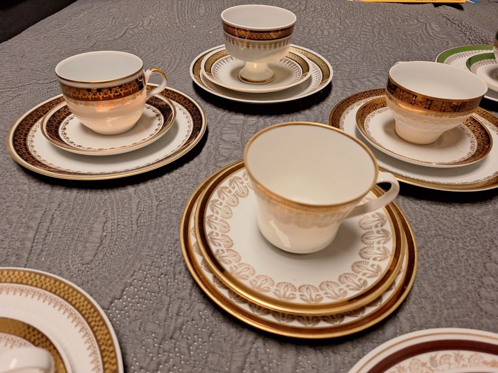 Zestaw trio śniadaniowe kahla weimar porcelana