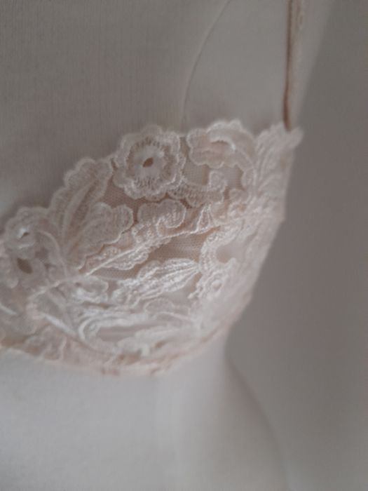 Conjunto de lingerie cor de pérola