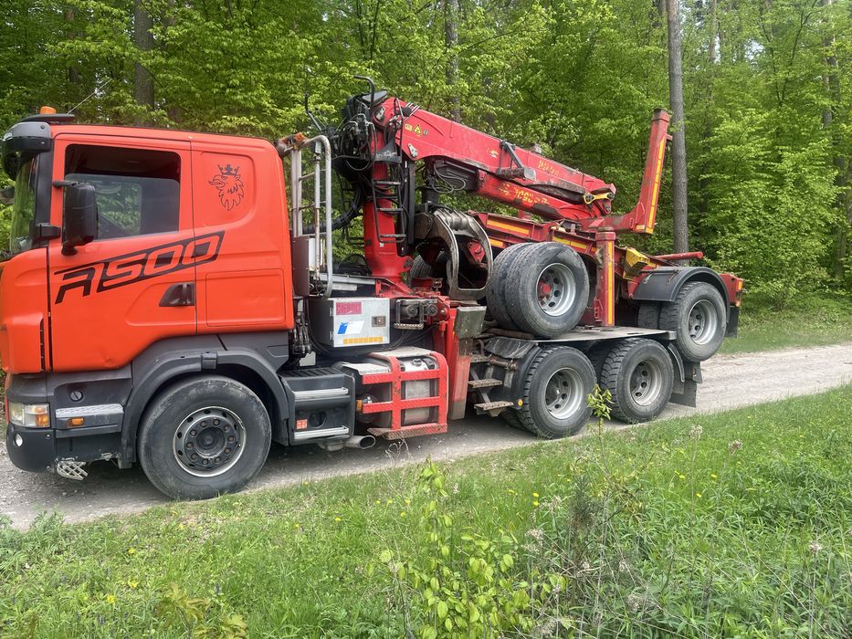 Scania do drewna drzewa lasu dlużycy