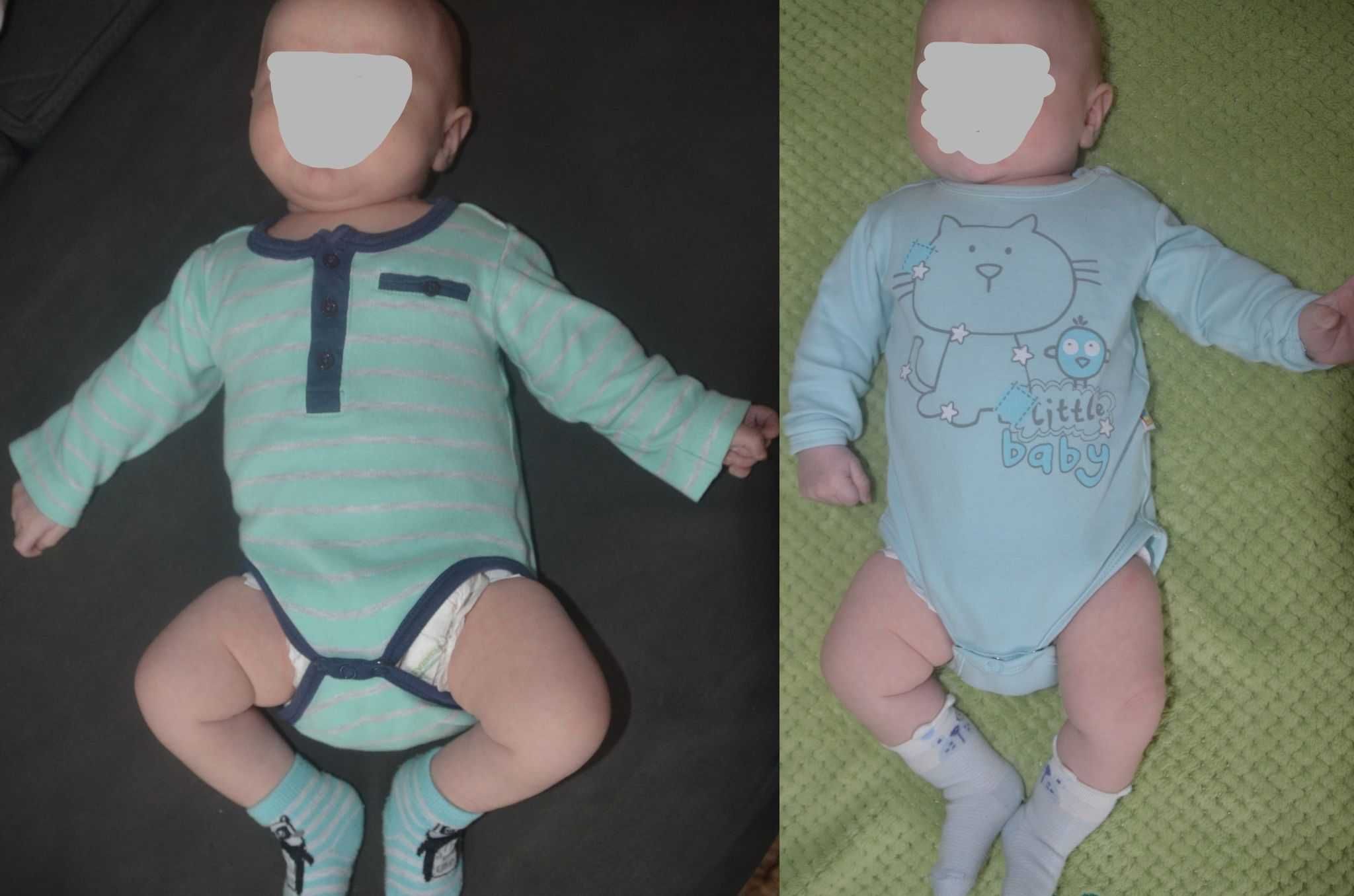 Zestaw 9szt Body z długim rękawem rozm.62