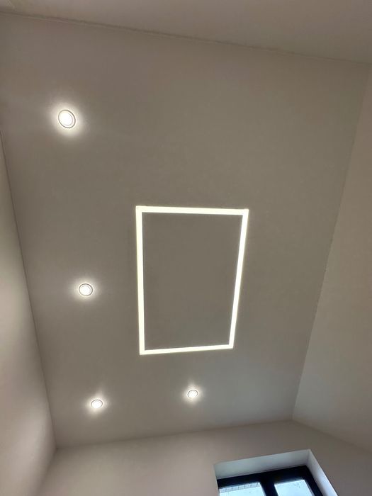 Натяжні стелі!Мансардні натяжні стелі! Стелі будь якої складності!