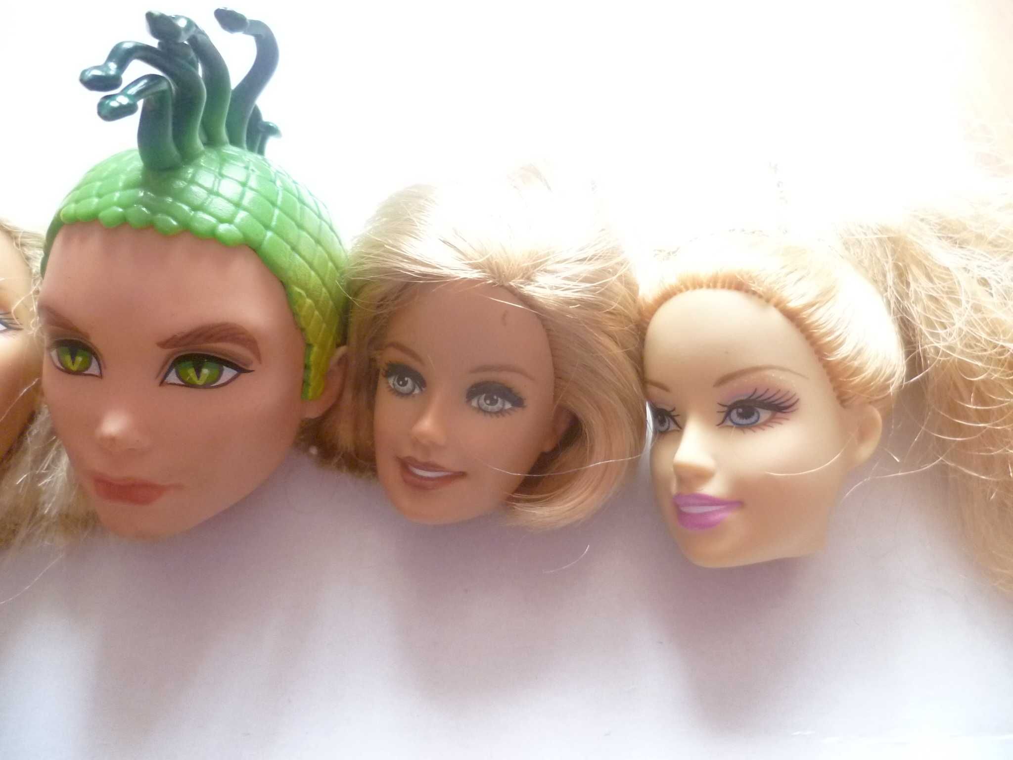 Głowa głowy lalki Barbie zestaw 5 sztuk