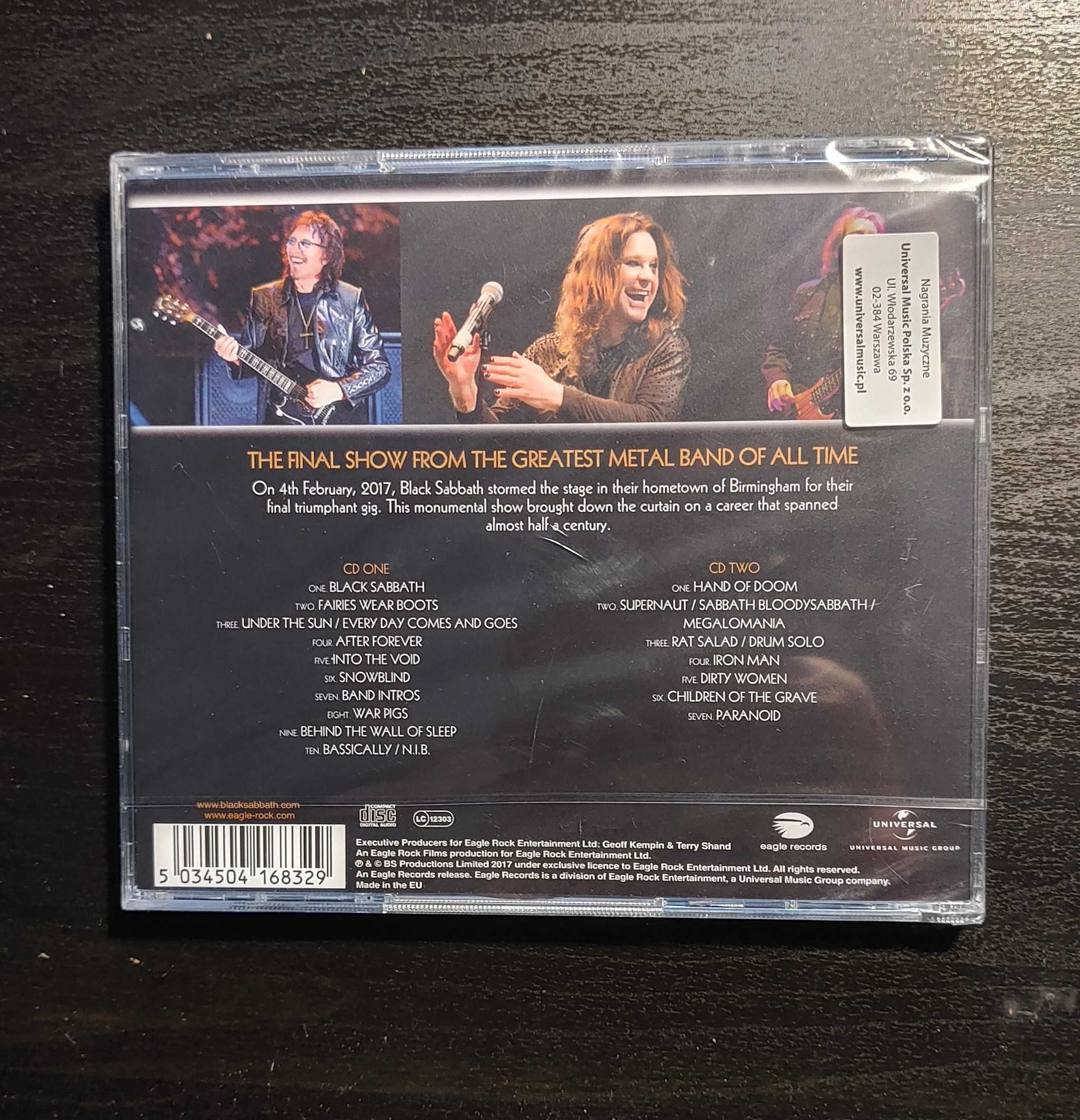 Black Sabbath - The End Birmingham Płyta CD Nowa Folia