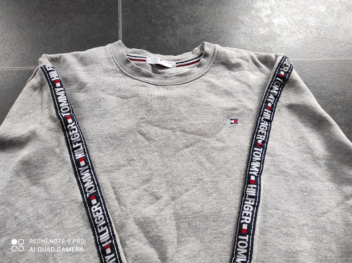 Tommy Hilfiger __ bluza sweter damska z lampasami