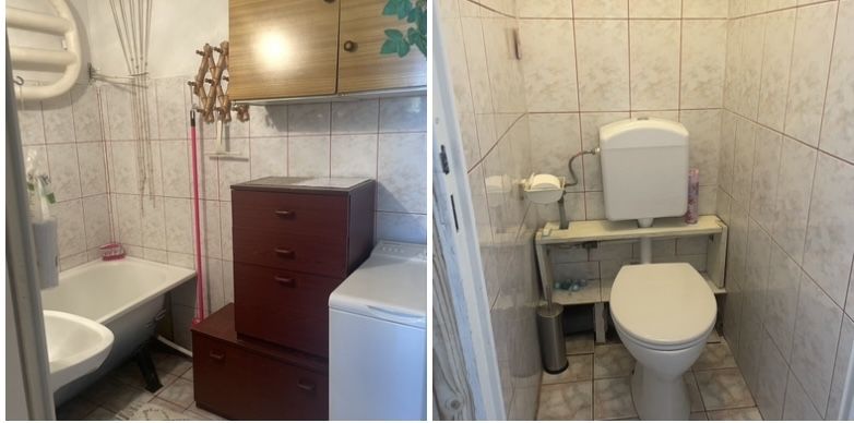 Mieszkanie dwupokojwe z dodatkowym korytarzem do remontu.