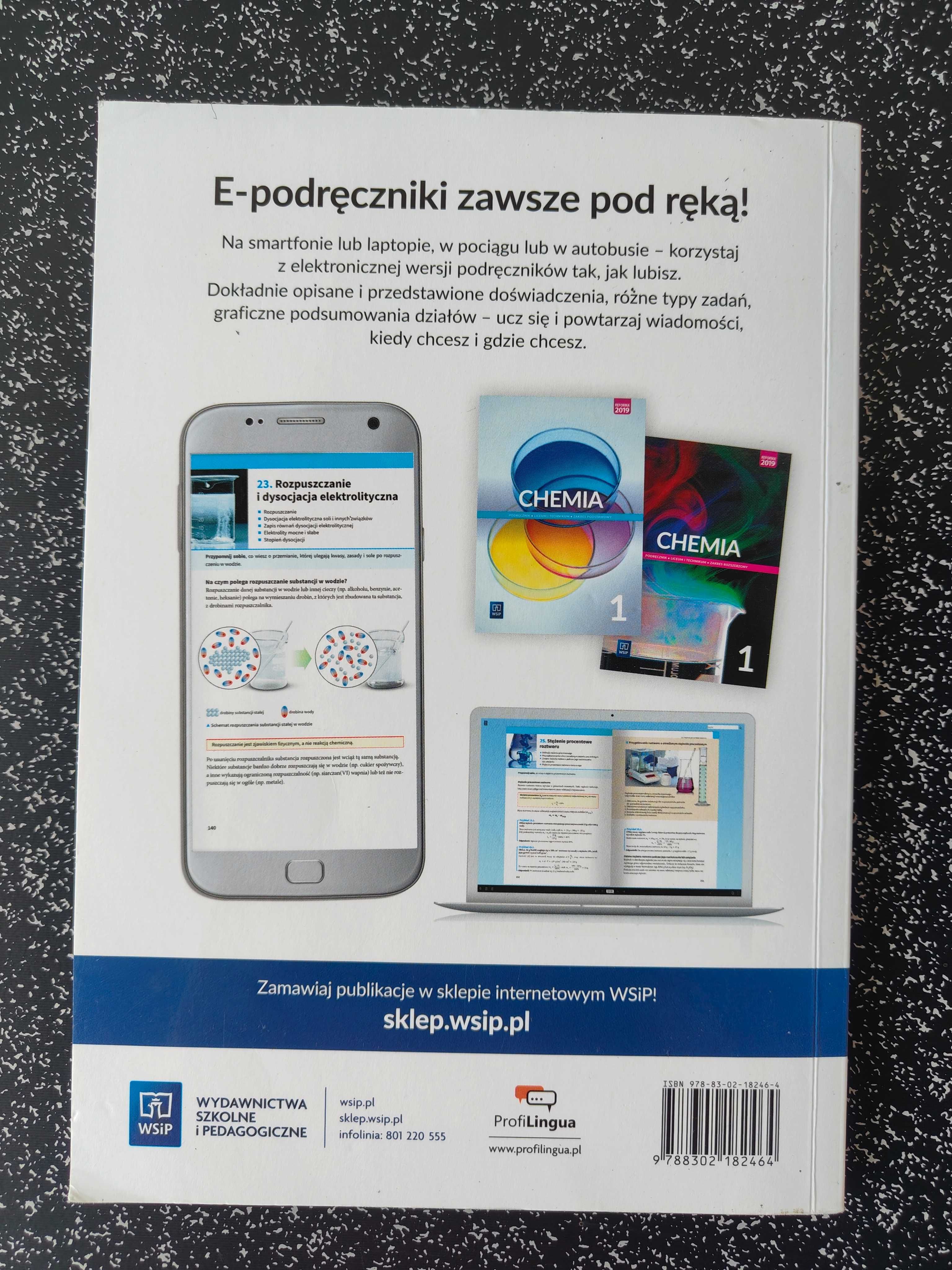 ! TANIO - Chemia 1 Zbiór zadań zakres podstawowy i rozszerzony WSiP