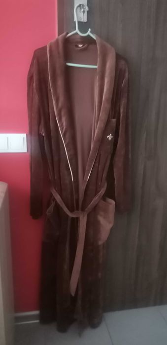 Szlafrok ciepły brązowy