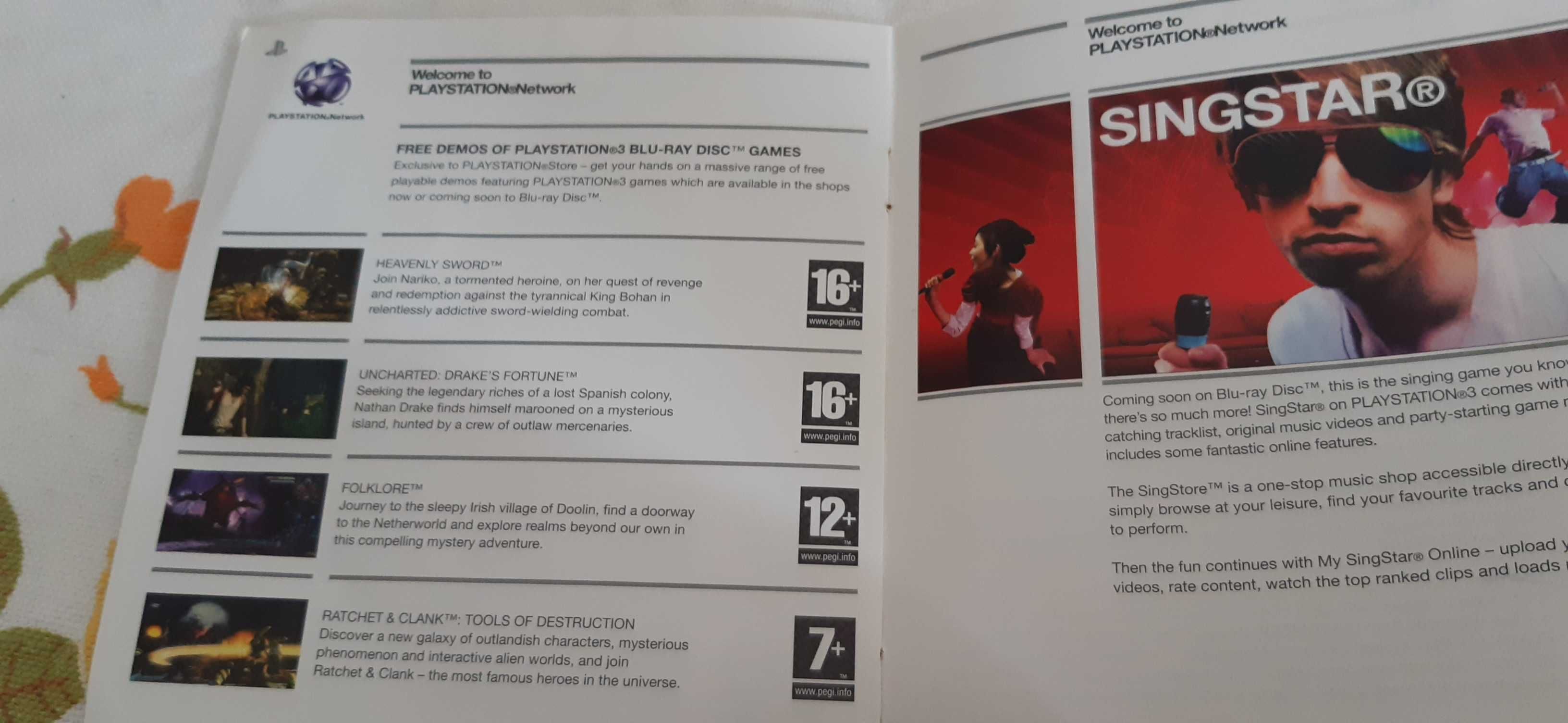 stary mini katalog gier playstation ps