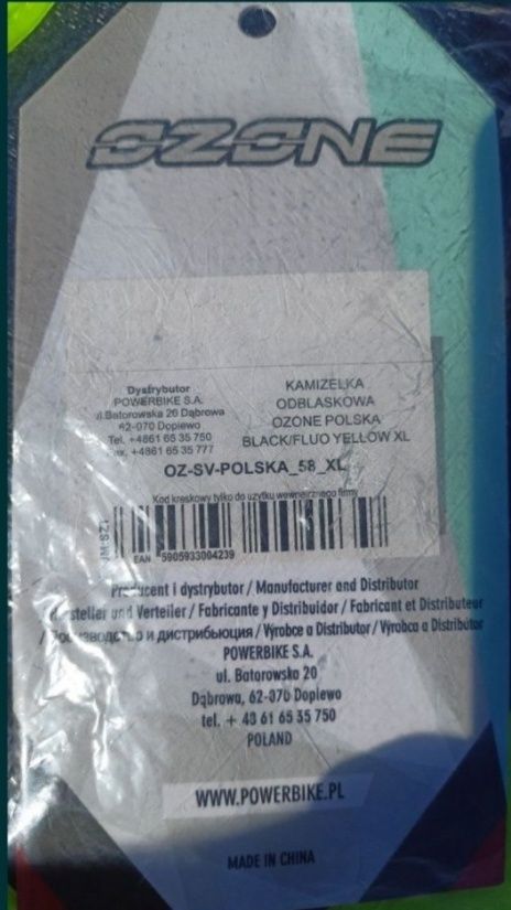 Kamizelka odblaskowa XL z napisem Polska