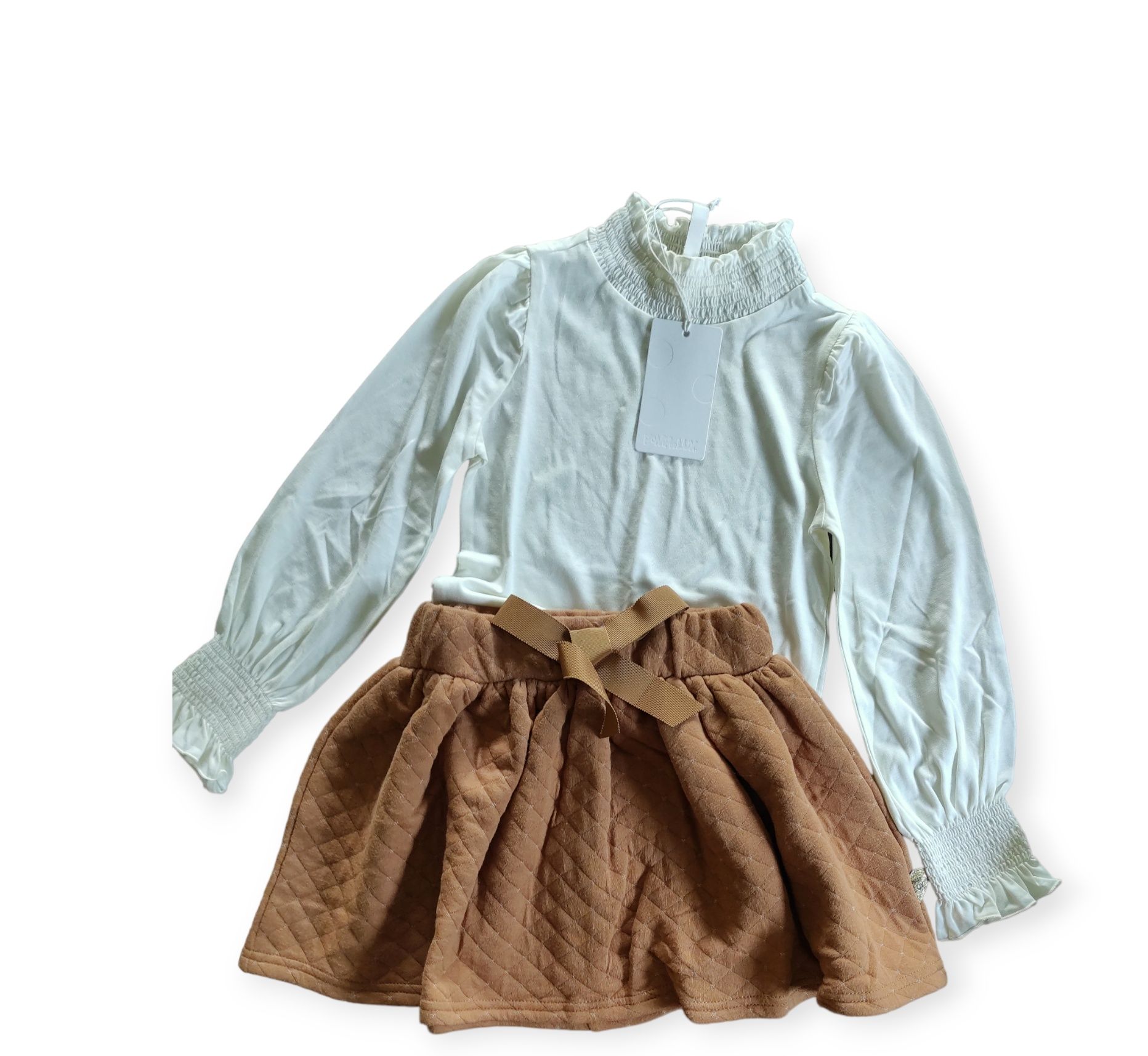 Zestaw, komplet bluzka spódnica Pomp De Lux rozm 110-116