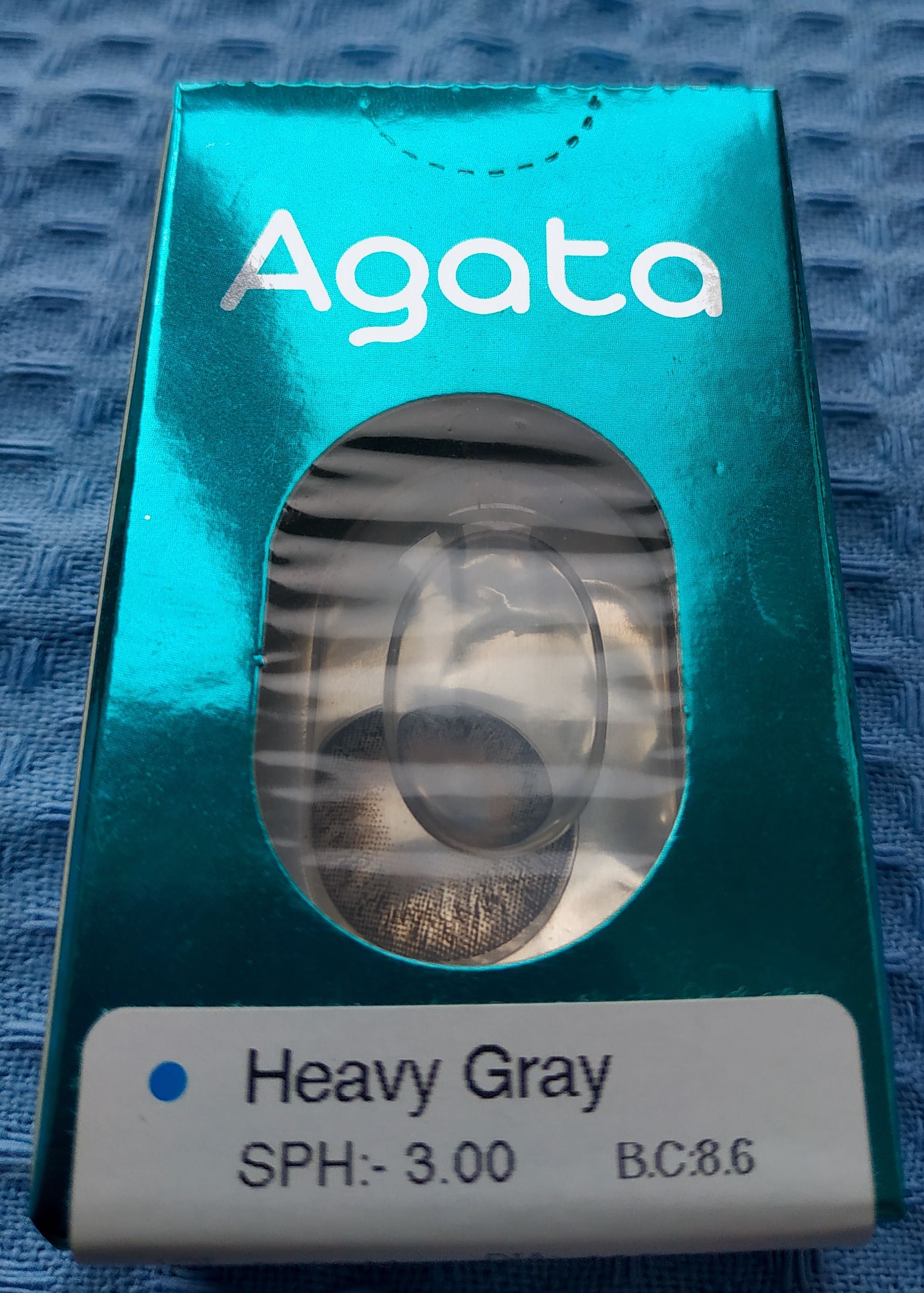 Контактні лінзи Agata Solente кольорові heavy grey -3/-3.5