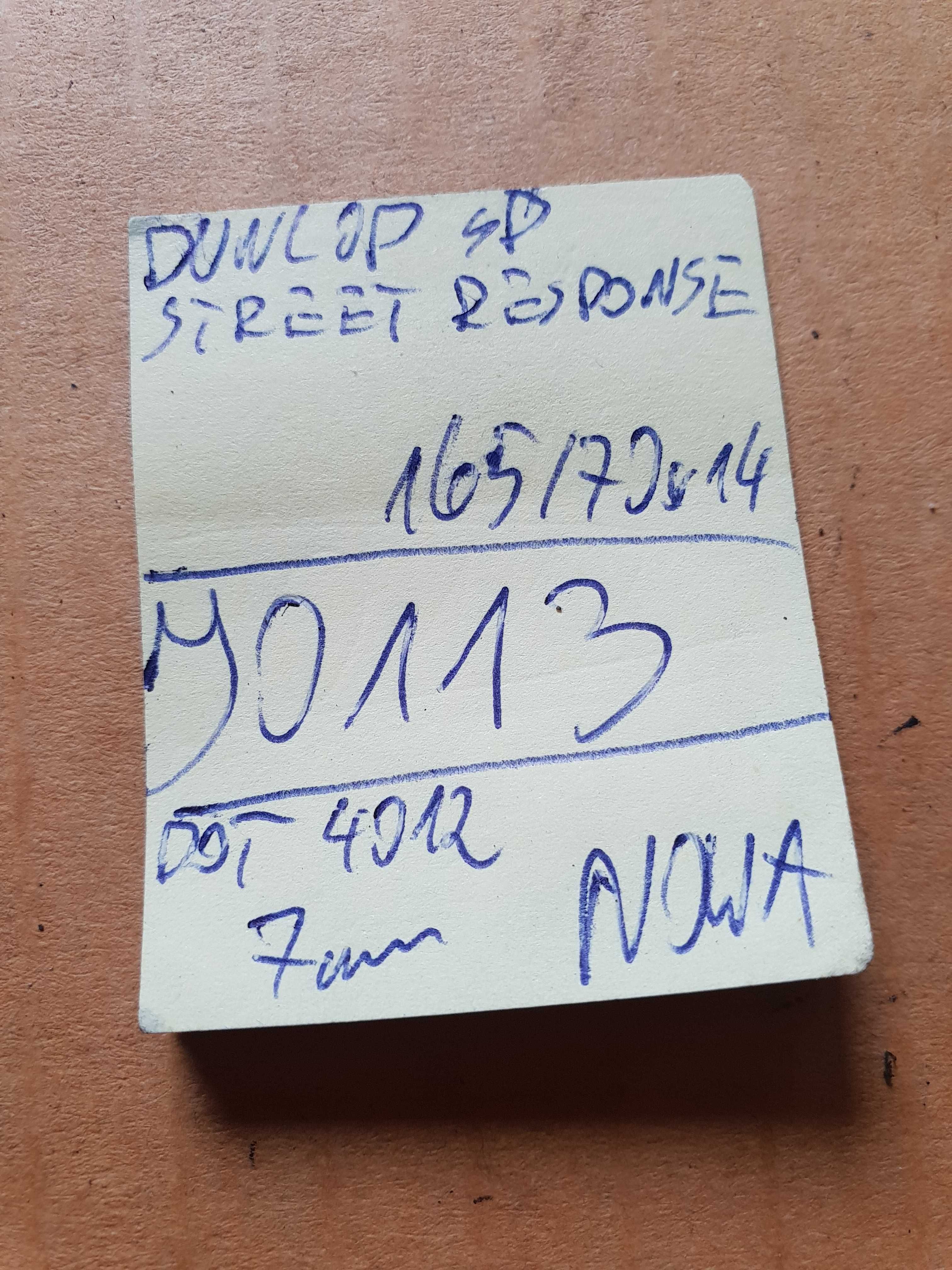 Dunlop 165/70 r14 SP StreetResponse NOWA / 7mm!!!
