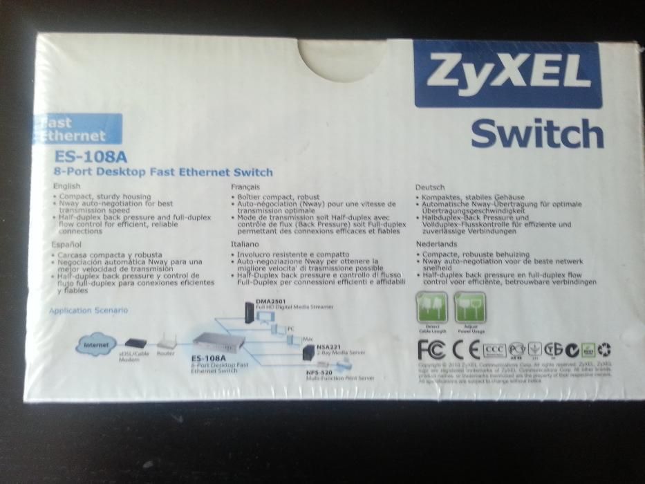 ZyXEL ES-108A switch 8 portowy NOWY