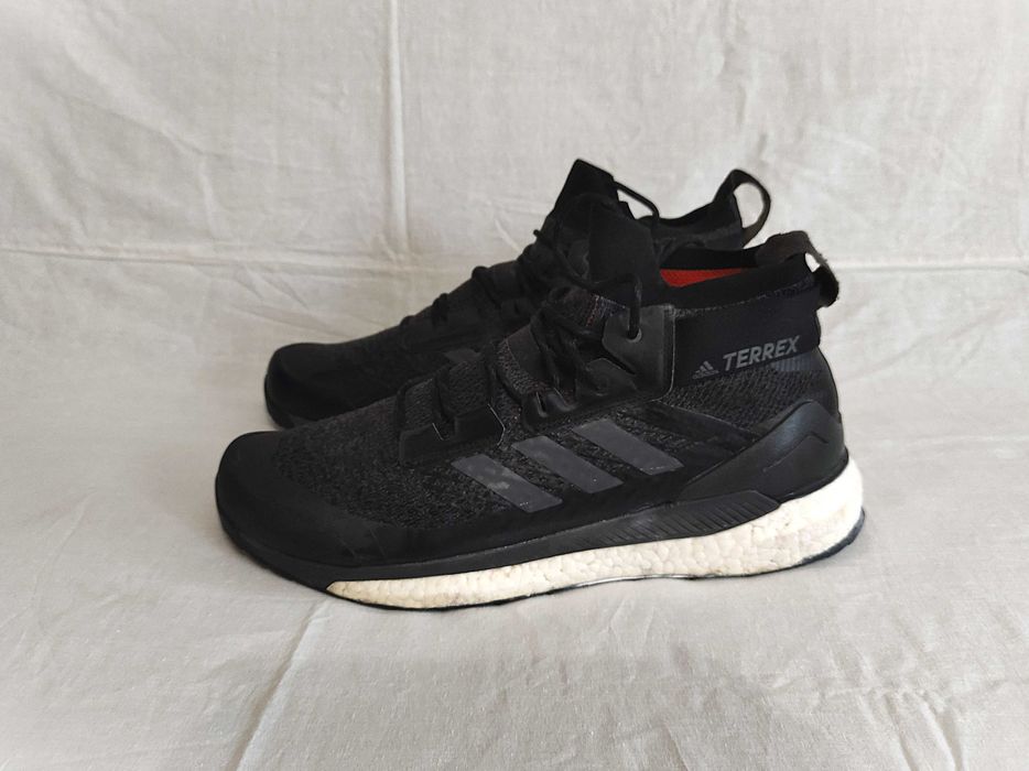 Adidas Terrex Free Hiker grafitowe/czarne trekkingi  r. 47 1/3