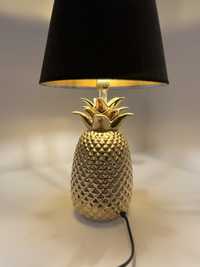 Lampa złoty ananas z czarnym kloszem Livarno Lux