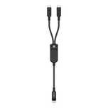 Kabel Acefast C5 Usb-C - Usb-C / Usb-C 2W1 100W 480Mb/S - Czarny