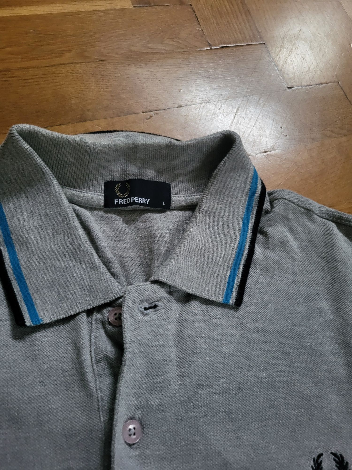 Fred Perry polo szare rozmiar L