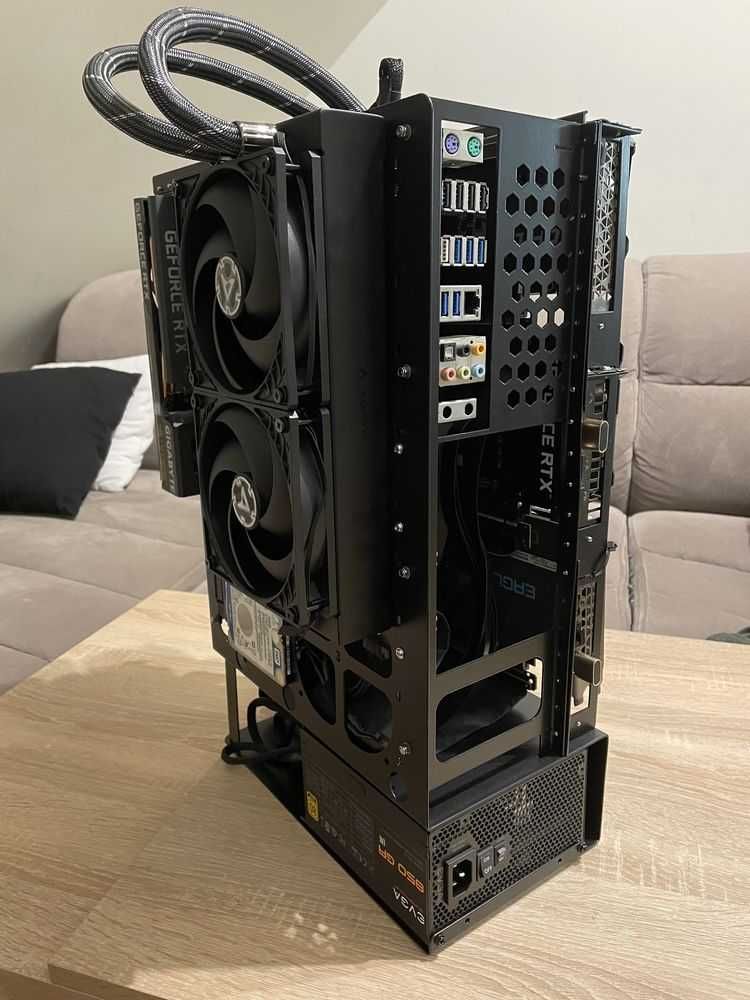 4xGPU ATX / Otwarta obudowa PC / Test bench / super stabilny stelaż