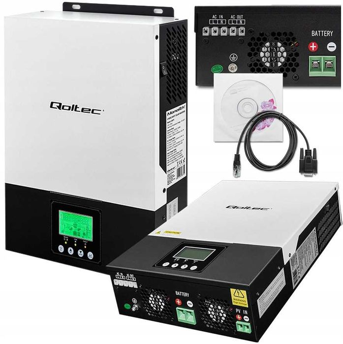 Гібридний сонячний Інвертор 6000Вт 24V. ДЖБ ИБП Гибридный Инвертор.