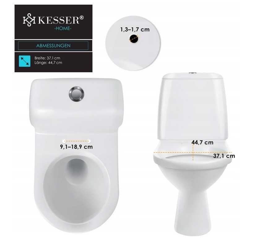Deska sedesowa KESSER K-WC-1538FS biały duroplast
