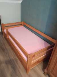Łóżko drewniane 160 x 80 + materac piankowy FDM