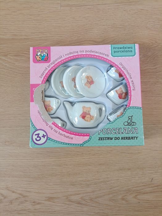 Zestaw do herbaty, porcelanowy, serwis zabawkowy