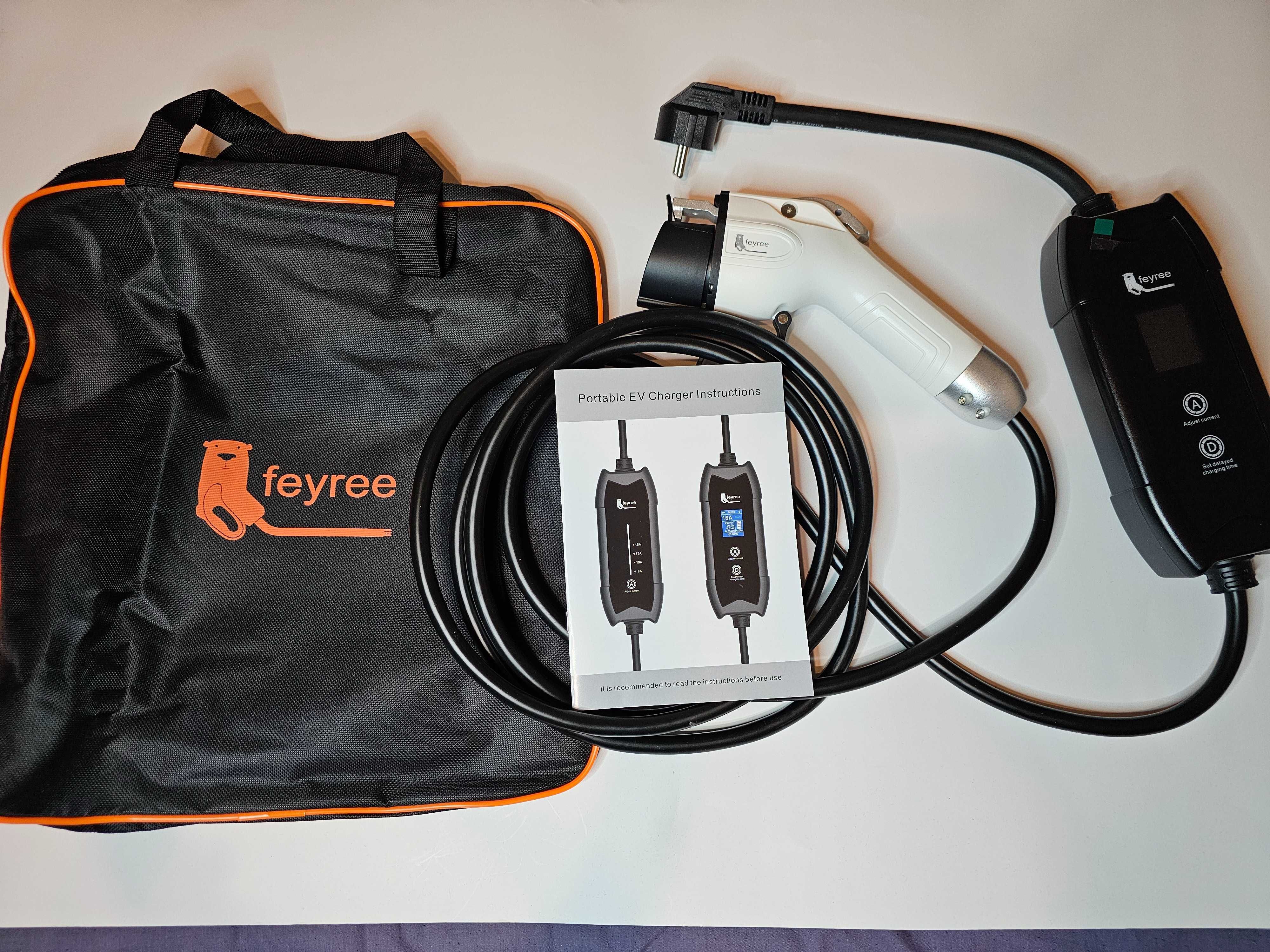 Зарядка‼️Feyree 16А Type1 / Type2 / GB/T перех для электромобиля Tesla
