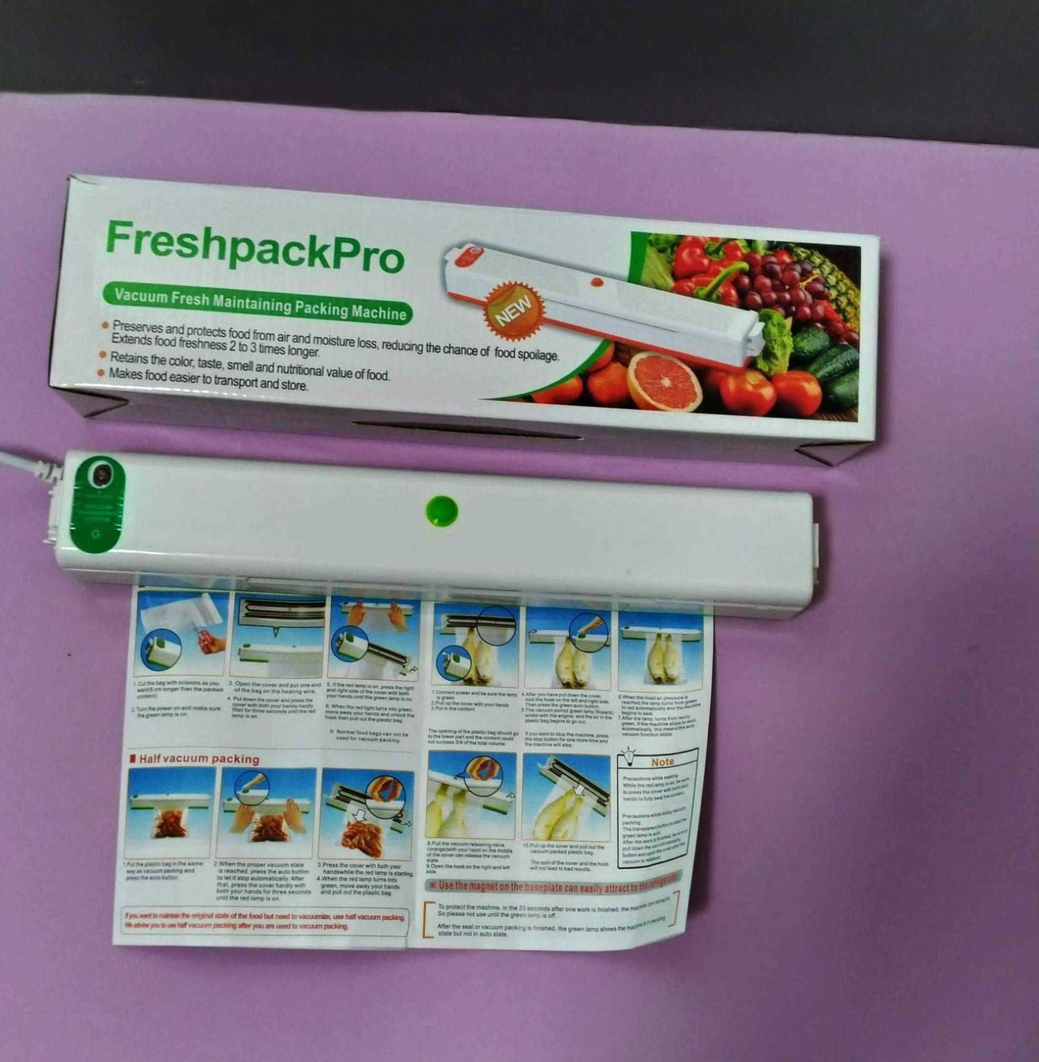 Новий вакууматор FreshpackPro Вакуматор + пакети