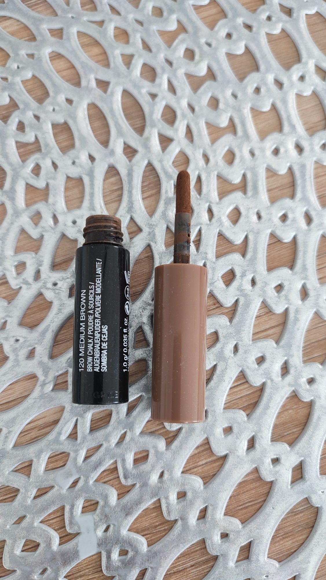 Maybelline, Proszek do brwi Brow Drama Shaping Chalk - 120 Medium Brow