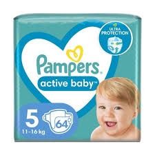 Подгузники Pampers active baby 5 (11-16кг) 64шт