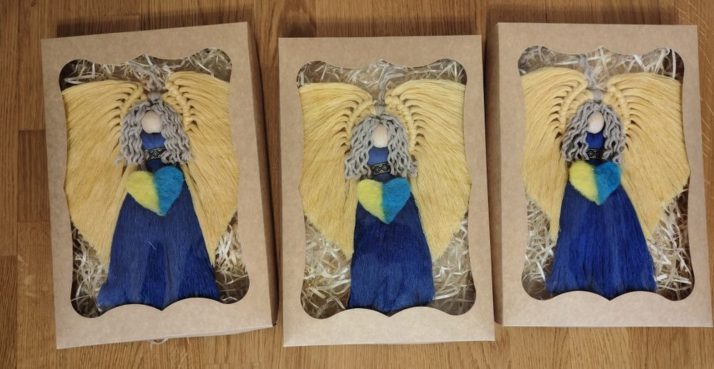 Ангел макраме оберіг