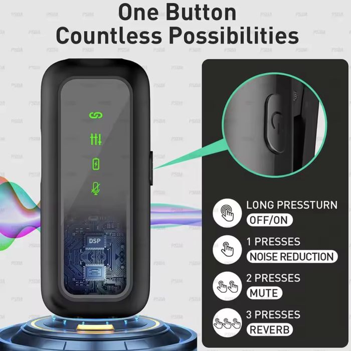 Бездротовий петличний мікрофон SX5 wireless (type-c) для смартфону