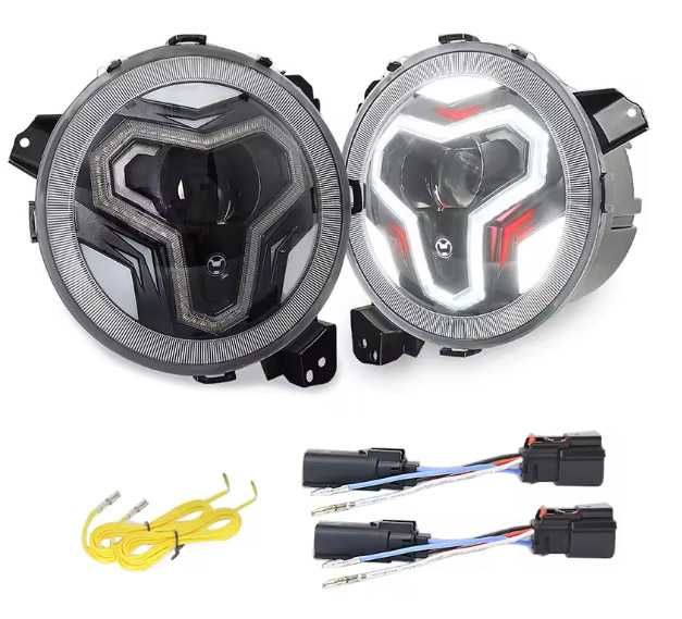 Reflektor LED JEEP WRANGLER JL 9-calowe